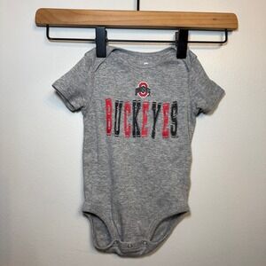 Gen2 Ohio State Buckeyes Infant 3/6M Short Sleeve Bodysuit NCAA Collegiate Gray